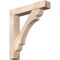 Ekena Millwork Olympic Block Smooth Bracket w/ Offset Brace, Douglas Fir, 7 1/2"W x 40"D x 44"H BKT0806X40X44OLY05SDF - alternate 1